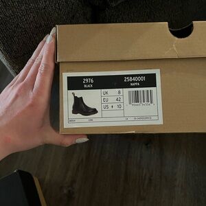 Dr. Martens Black Nappa Chelsea Boots